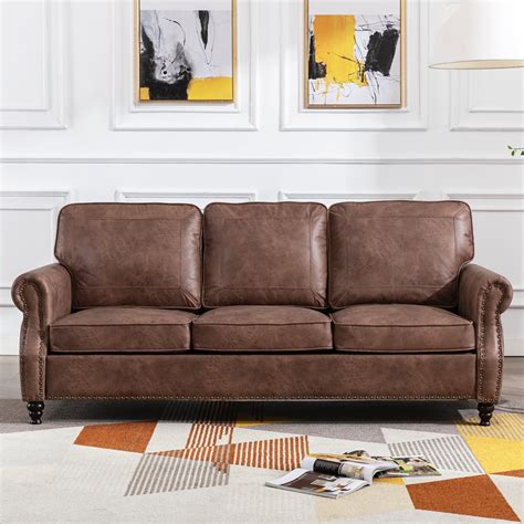 fake leather coach brushed
